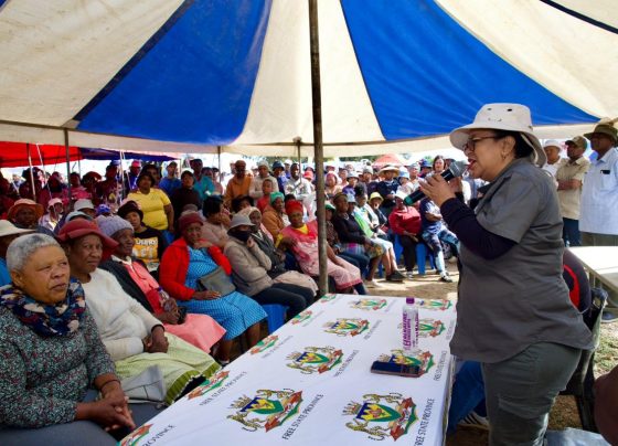 Community engagement by the Free State Premier.