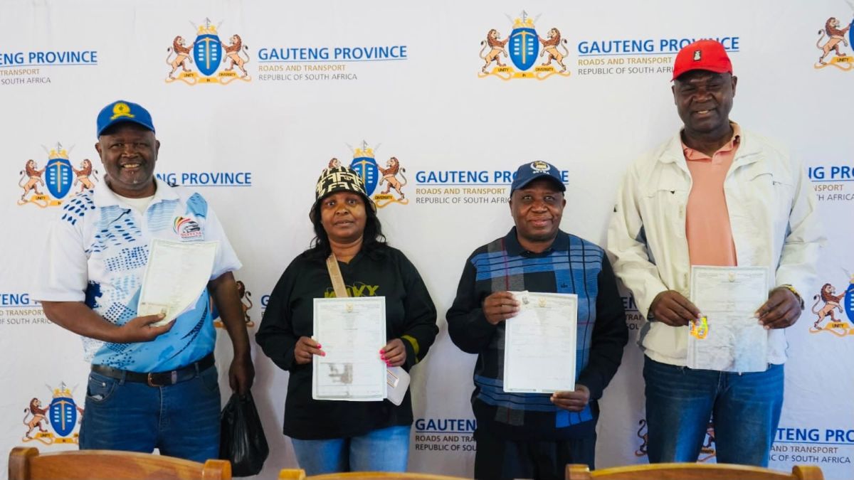 Gauteng Streamlines Public Transport Sector with Mass Operating Licence Handover