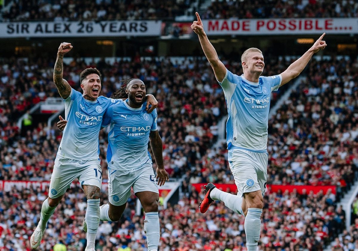 Haaland Makes History as Ten-Man City Silence Old Trafford